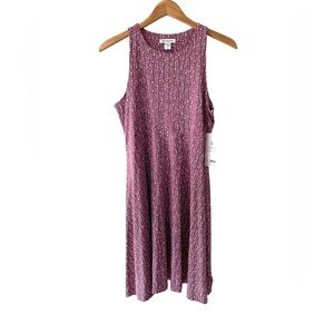 Athleta Santorini Thera Printed Dress M Bashful Rose modal athleisure travel NWT